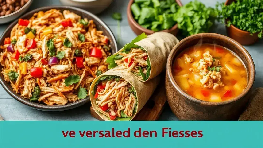 Receitas práticas com frango desfiado