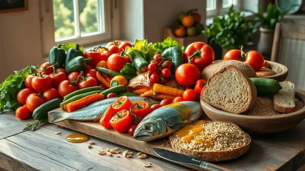 Benefícios da dieta mediterrânea para a saúde e bem-estar