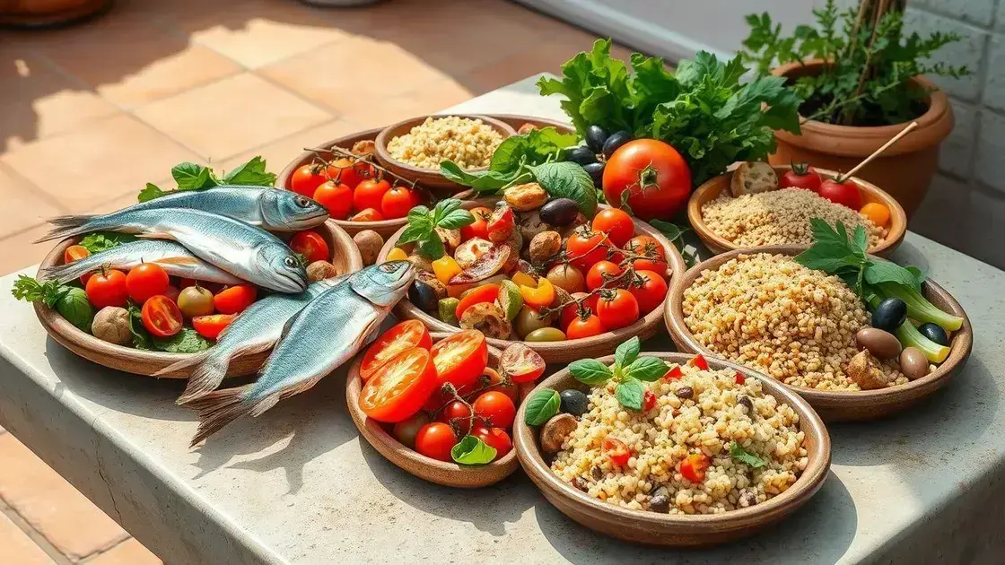 Principais benefícios da dieta mediterrânea para a saúde