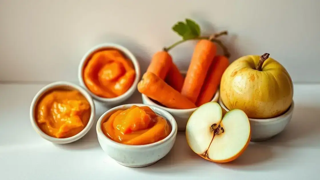 Alimentos recomendados para bebês de 6 meses