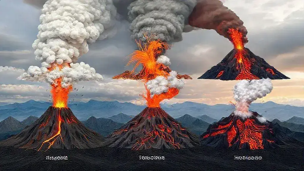 Os diferentes tipos de erupções vulcânicas